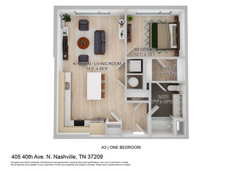 the floor plan of 446 46th ave n tn
